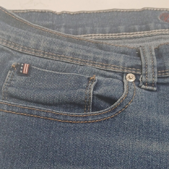 Women's Blue Denim Shorts - Picture 2 of 13